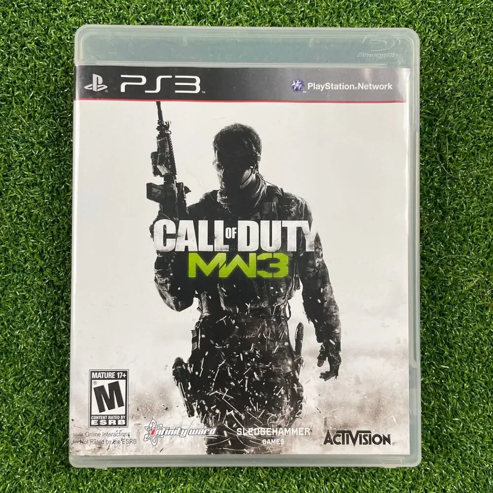 Lot of 3 Call of Duty 4: Modern Warfare, Modern Warfare 3, Ghost PlayStation 3
